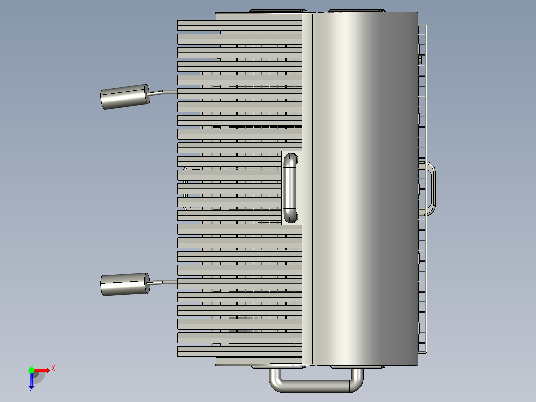Barbecue户外烧烤架3D数模图纸 STEP格式俯视图