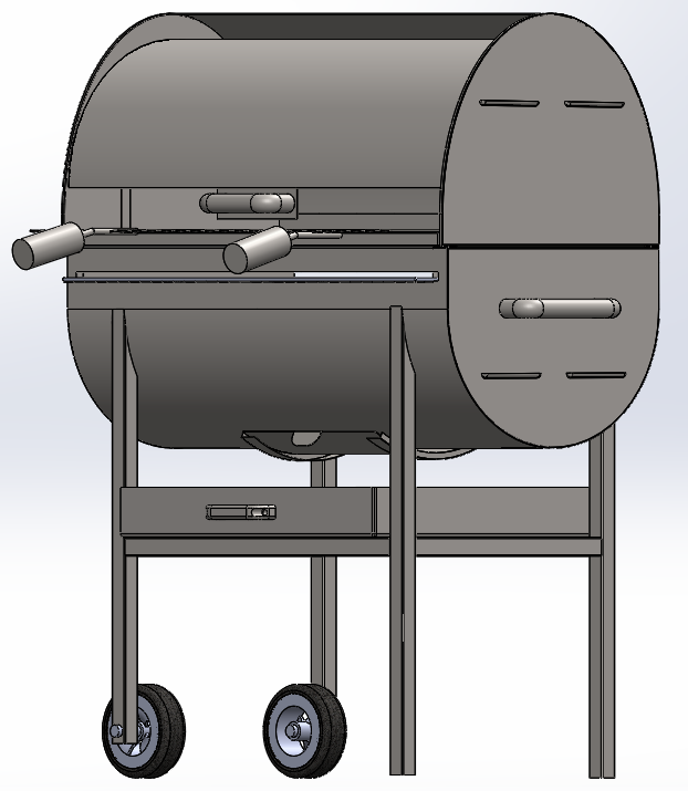 Barbecue户外烧烤架3D数模图纸 STEP格式