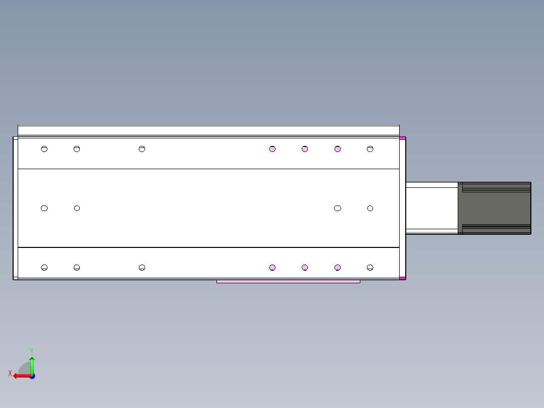 VF丝杆传动-一般环境VF22-L20-C-S250-BC-P75-C4后视图