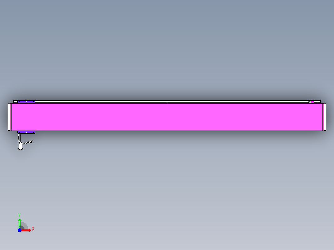 威洛博VL系列直线电机模组-VL17E1-S1750前视图