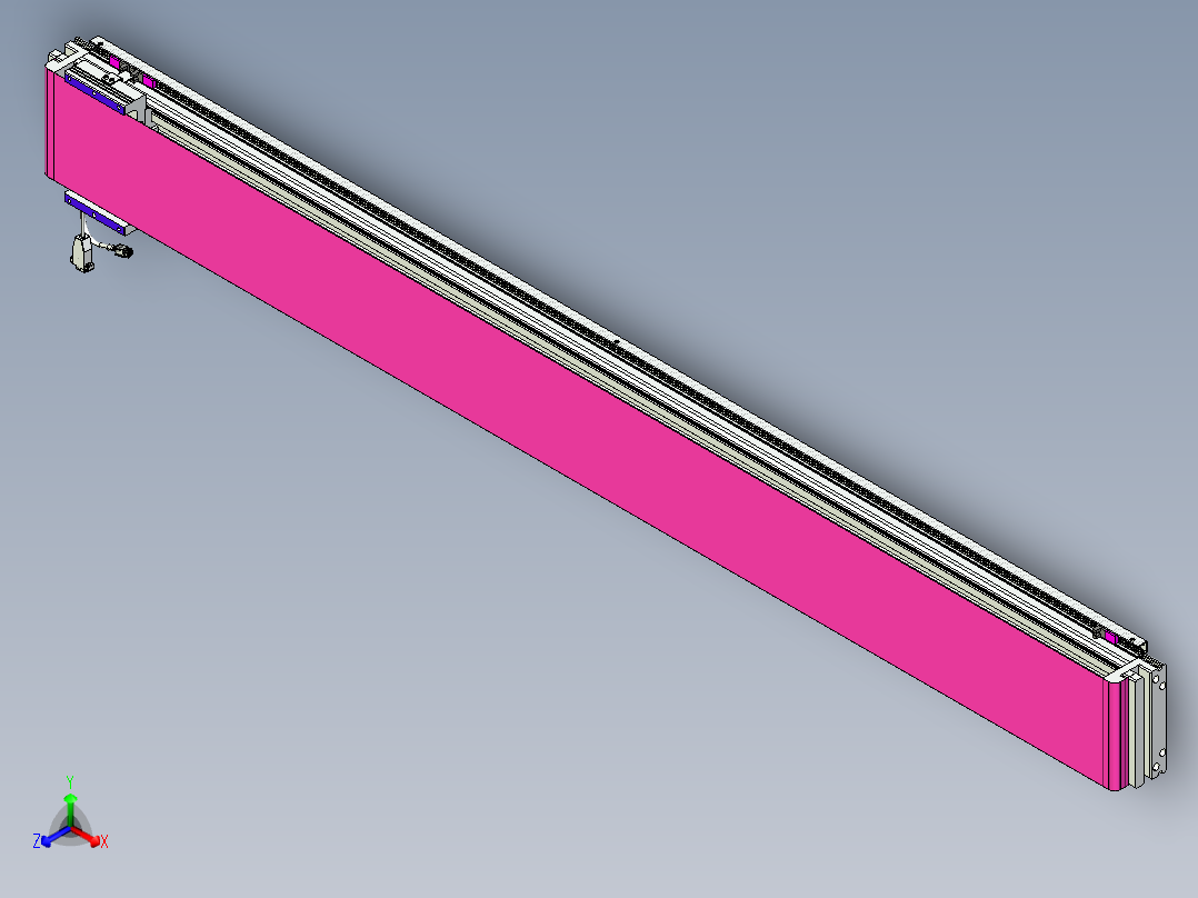 威洛博VL系列直线电机模组-VL17E1-S1750正等轴测图