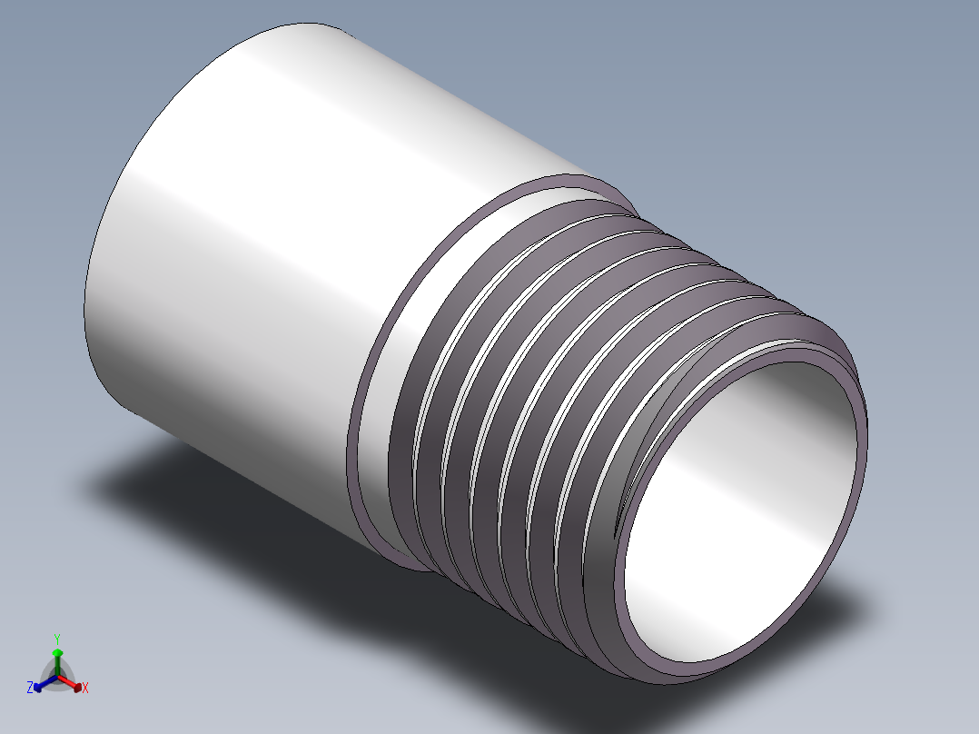丝头-单外丝 DN10主视图