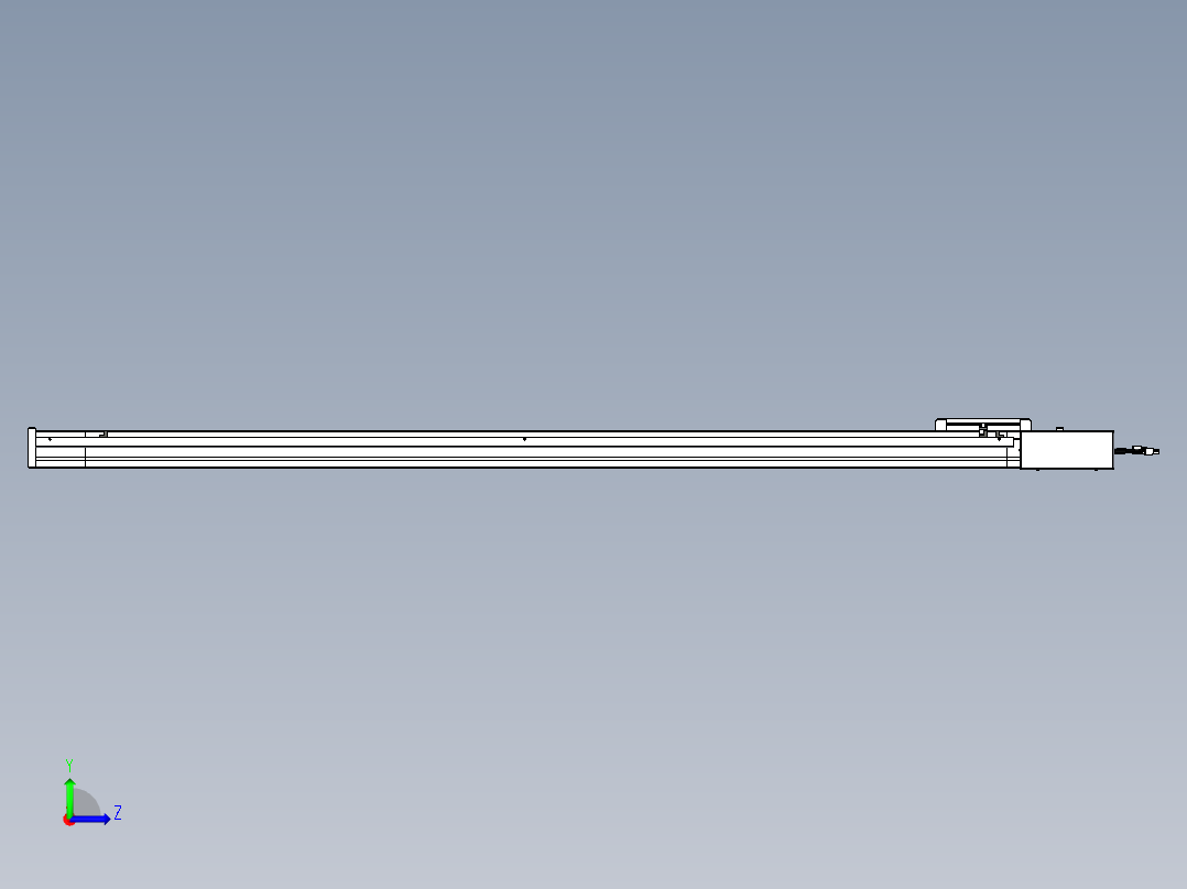 威洛博LB.GB同步带传动--欧规系列LB6A-L65-S1500-BR左视图