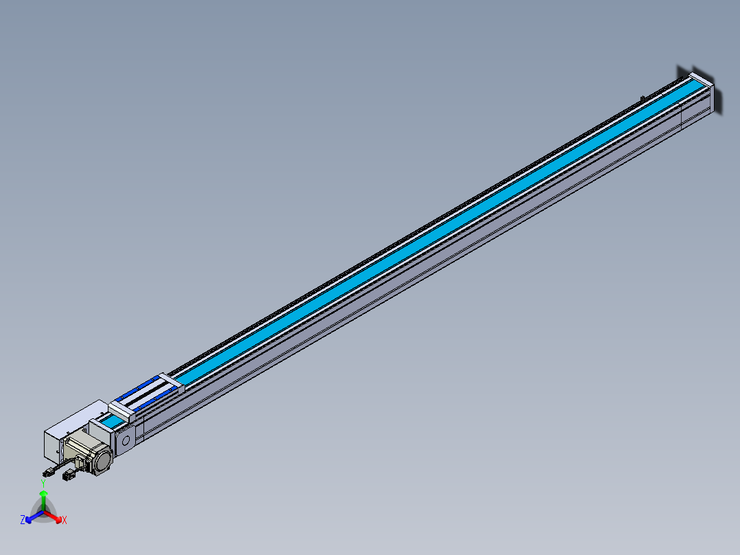 威洛博LB.GB同步带传动--欧规系列LB6A-L65-S1500-BR正等轴测图