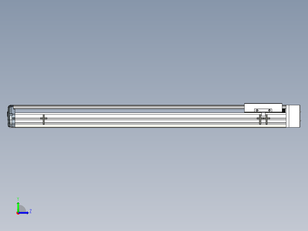 Toyo东佑达直线模组-ETH17-900-BL-M75左视图