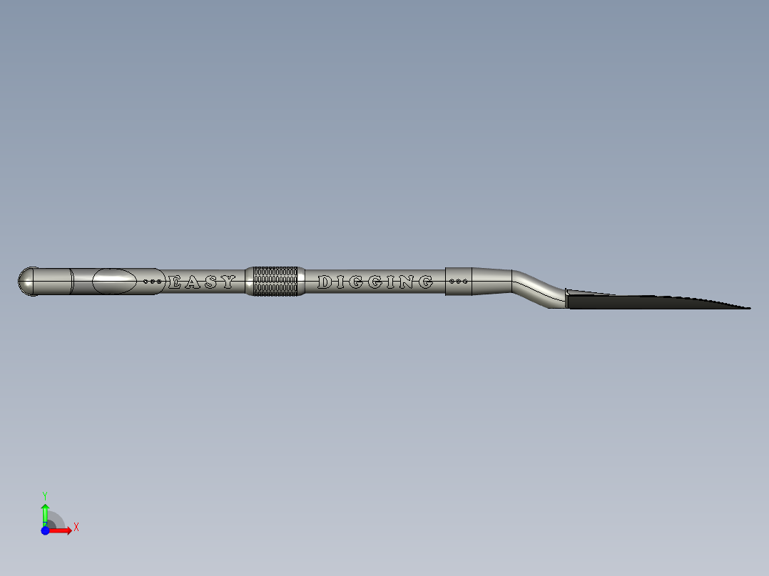 铲挖工具前视图