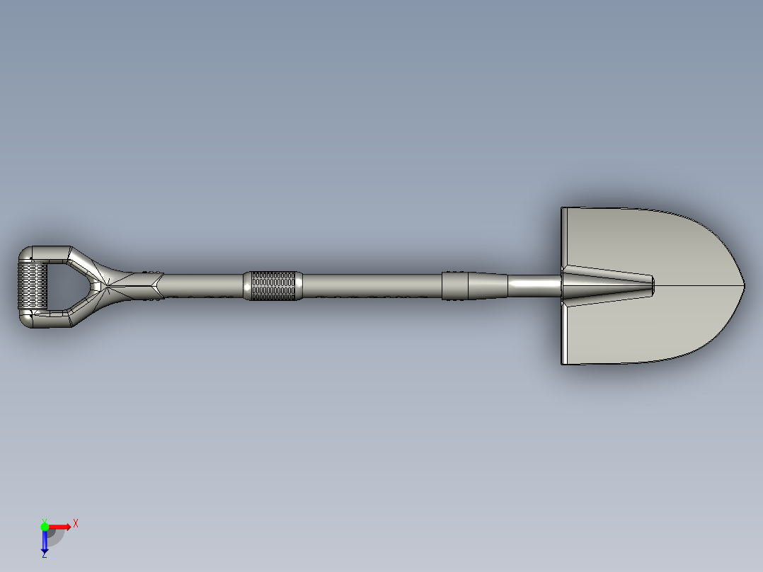 铲挖工具俯视图