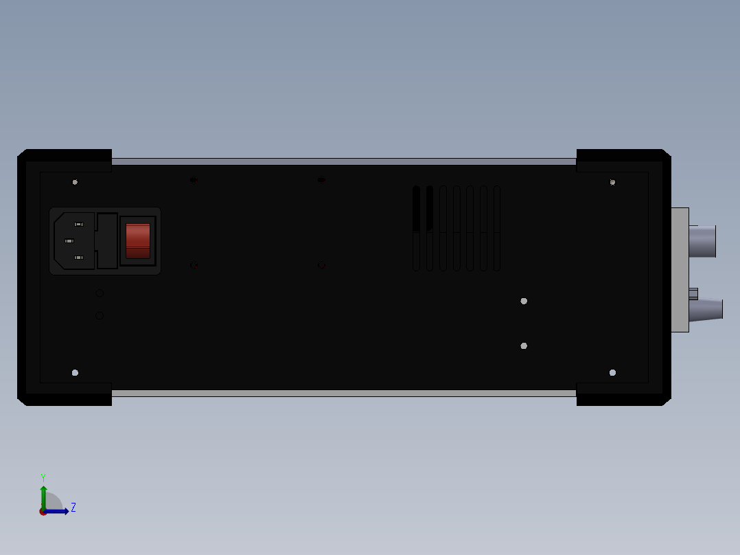 直流电源XY+6014案例左视图