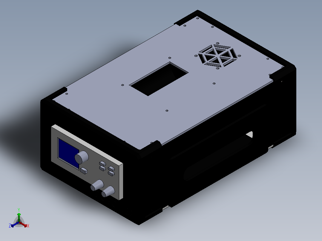 直流电源XY+6014案例正等轴测图