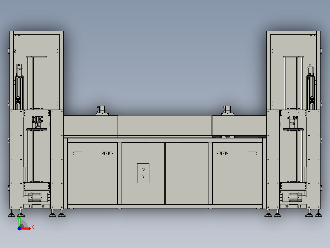 光伏电池片蚀刻上料设备 1455364前视图