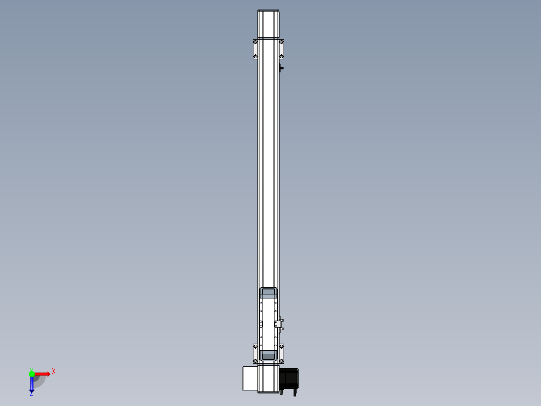 Toyo东佑达直线模组-M65-S-750-LD-M40-C4俯视图