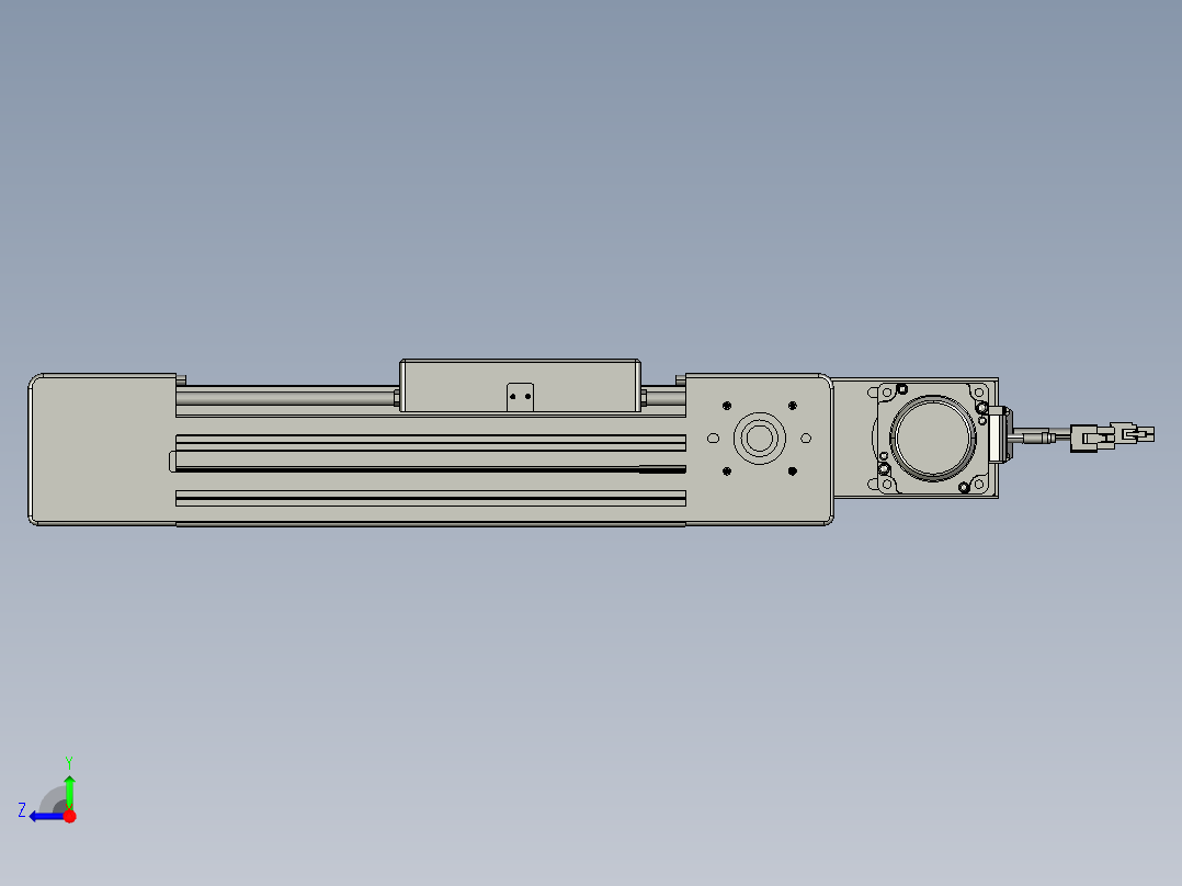 威洛博直线电机模组EB6-L70-S100-BL-P40-MS3右视图