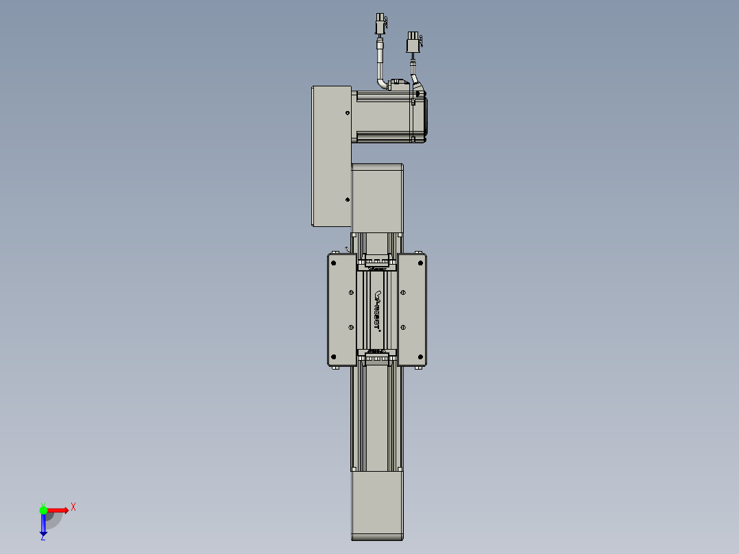 威洛博直线电机模组EB6-L70-S100-BL-P40-MS3俯视图