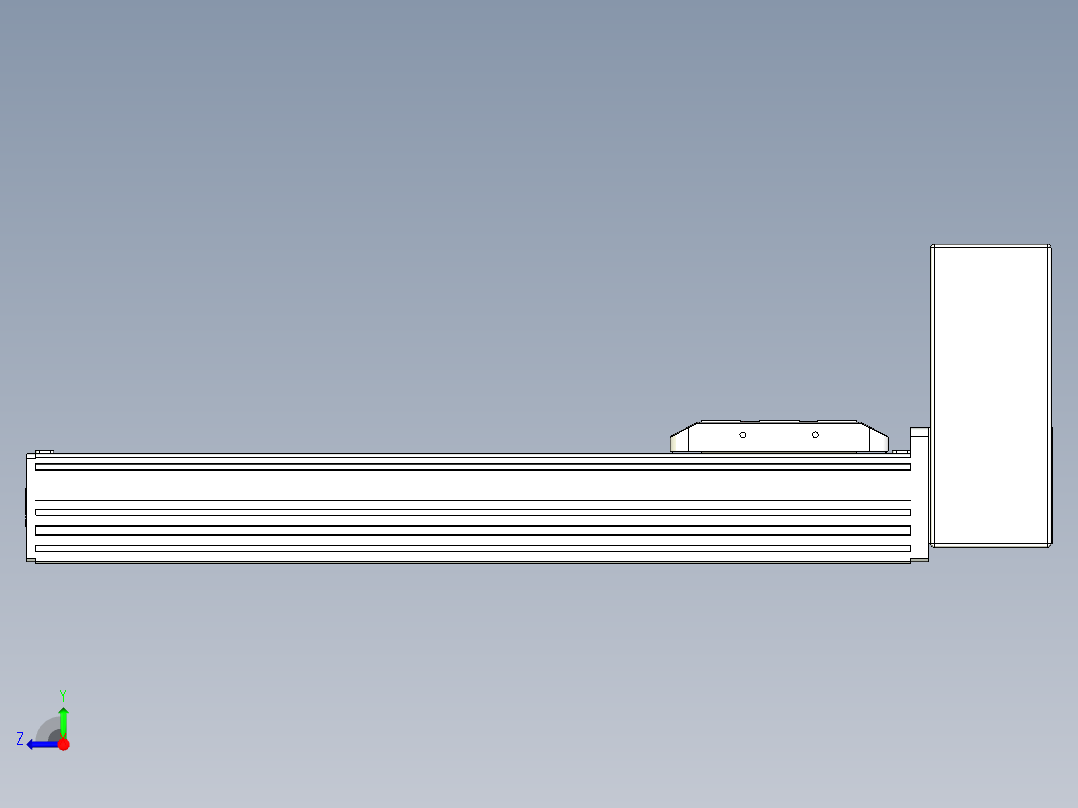 同步带全封闭直线模组TPA-HCB-85D-90-L300-LU-C-P20-N3右视图