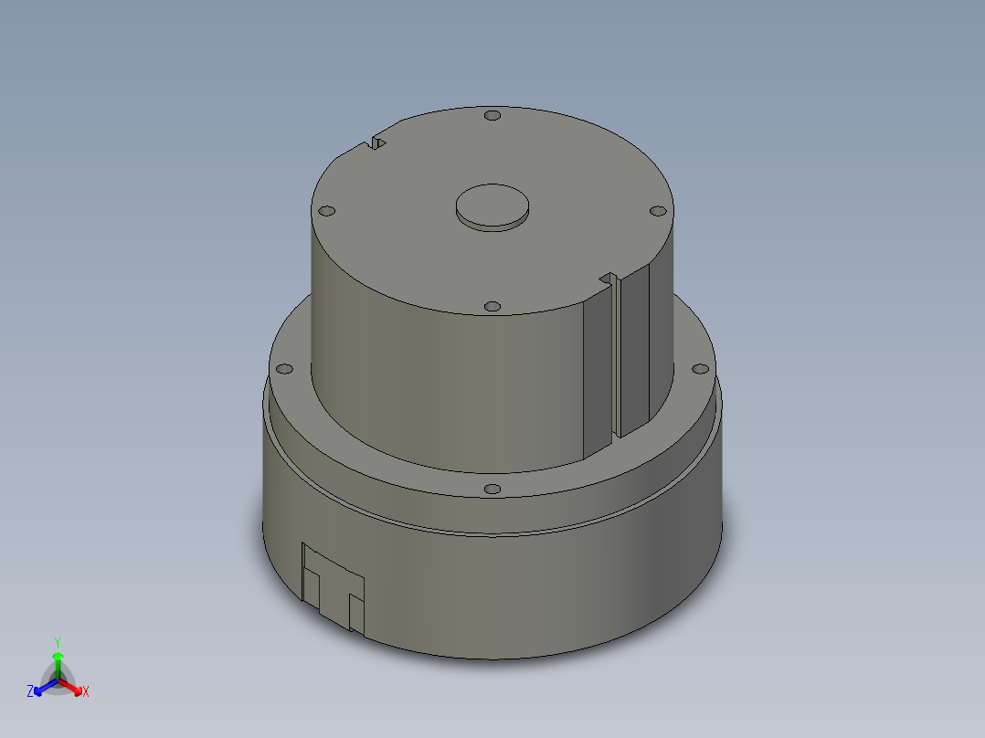 普通气爪PH02-125A正等轴测图