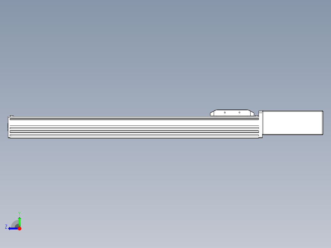 同步带全封闭直线模组TPA-HCB-85D-90-L500-ML-Y-P20-N3右视图