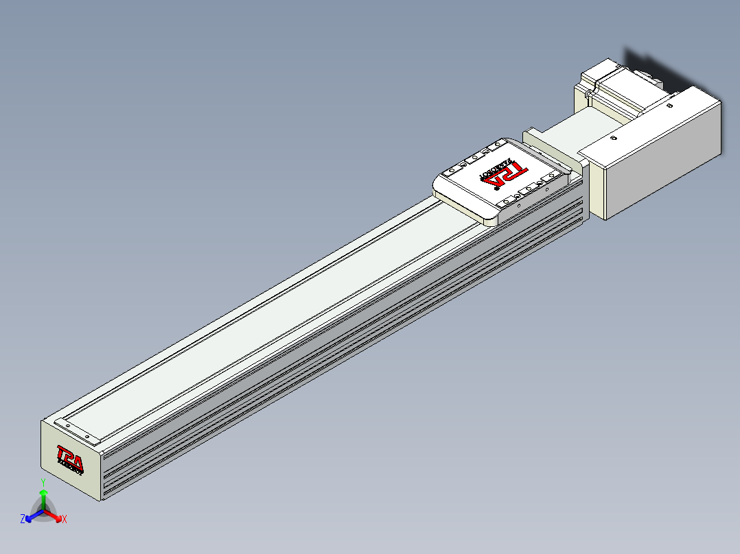 同步带全封闭直线模组TPA-HCB-85D-90-L500-ML-Y-P20-N3正等轴测图