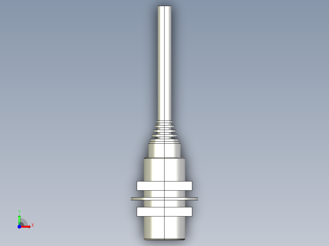 基恩士EV-18M_kc图纸模型前视图