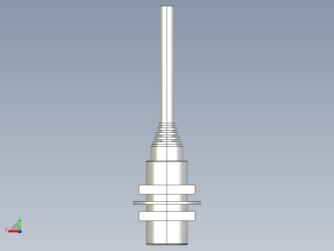 基恩士EV-18M_kc图纸模型后视图