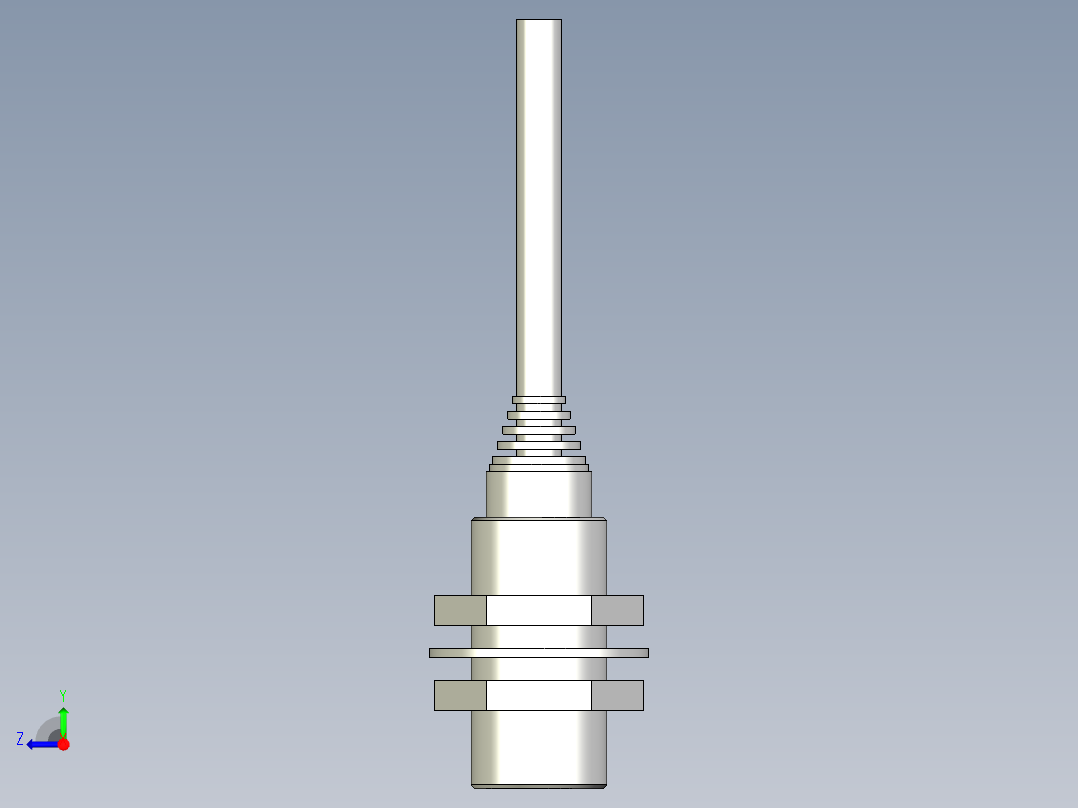 基恩士EV-18M_kc图纸模型右视图