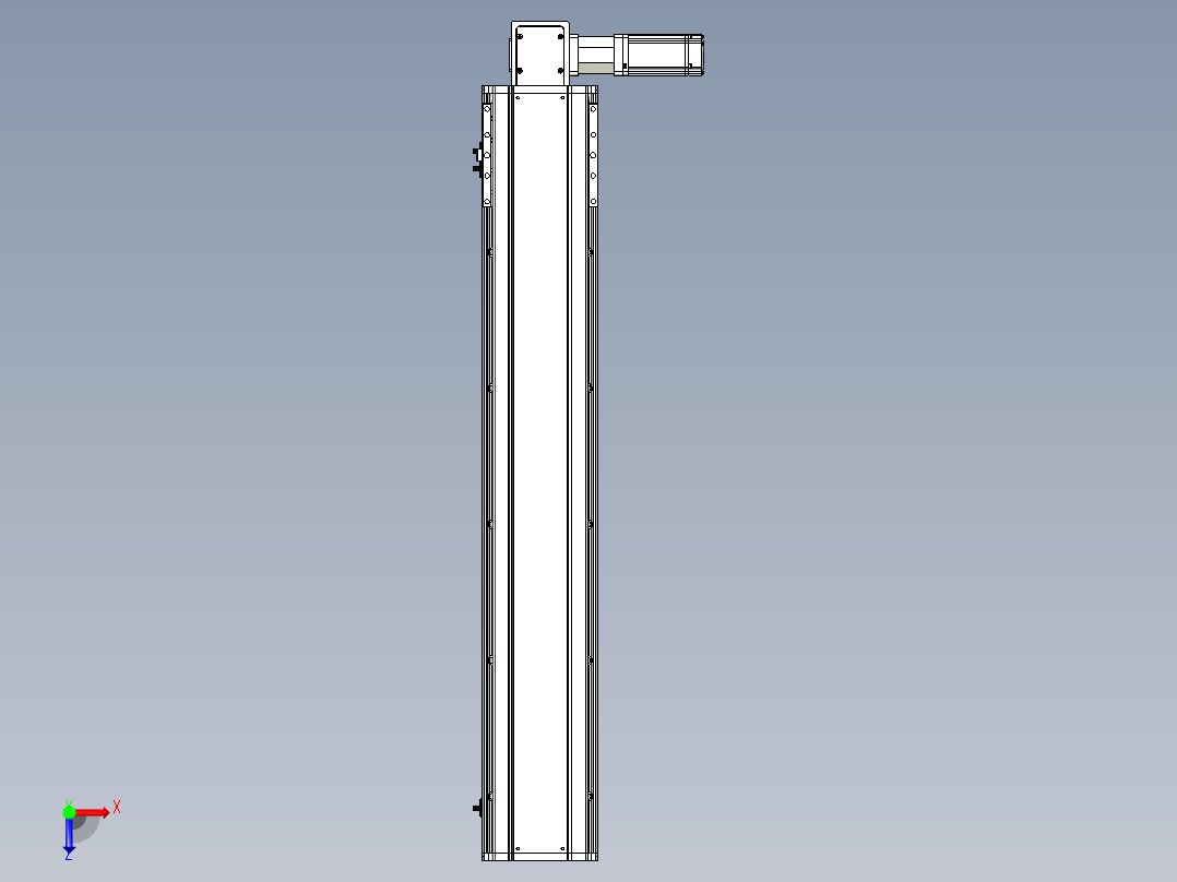 东锦同步带传动-直线滑台模组DH170B-L150-S850-BL-P400W-C3俯视图
