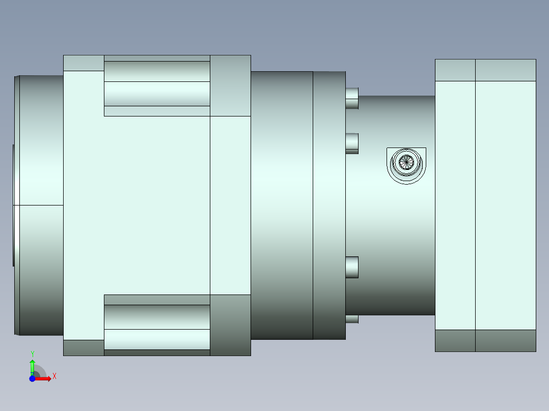 直齿孔PLX180-L2 42-114.3-200-M12-ZJ.stp前视图