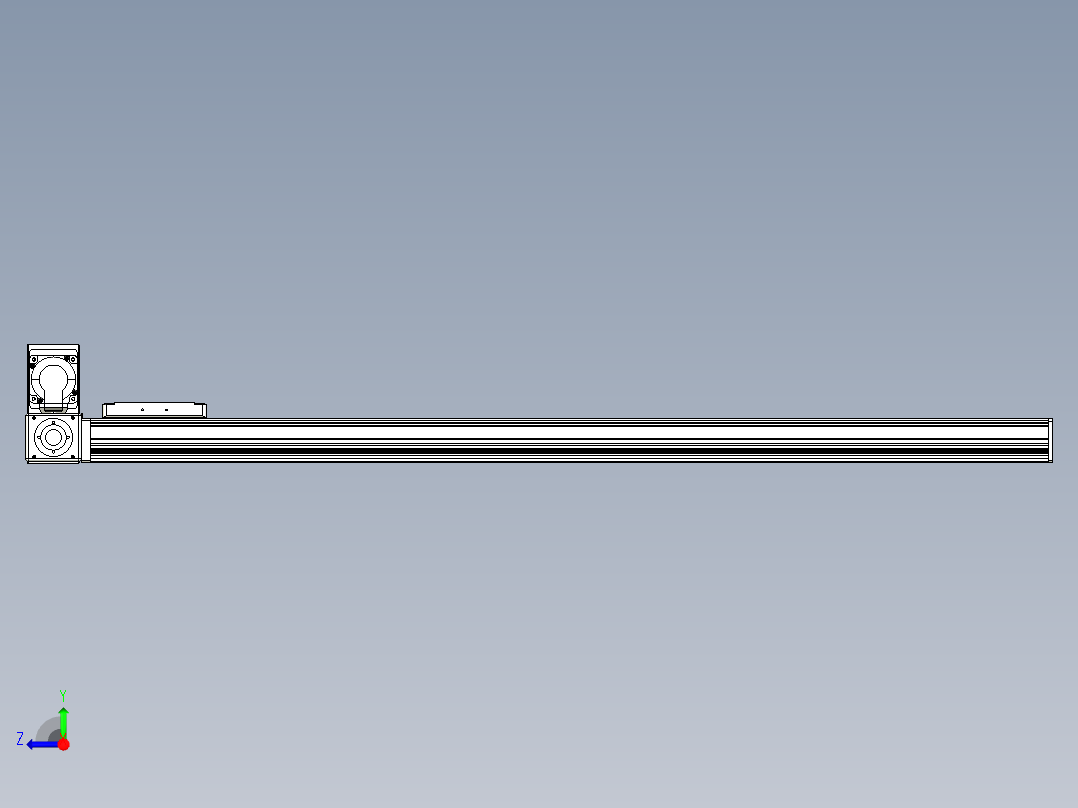 同步带全封闭直线模组TPA-HCB-105D-90-L1000-LU-C-P20-N3右视图