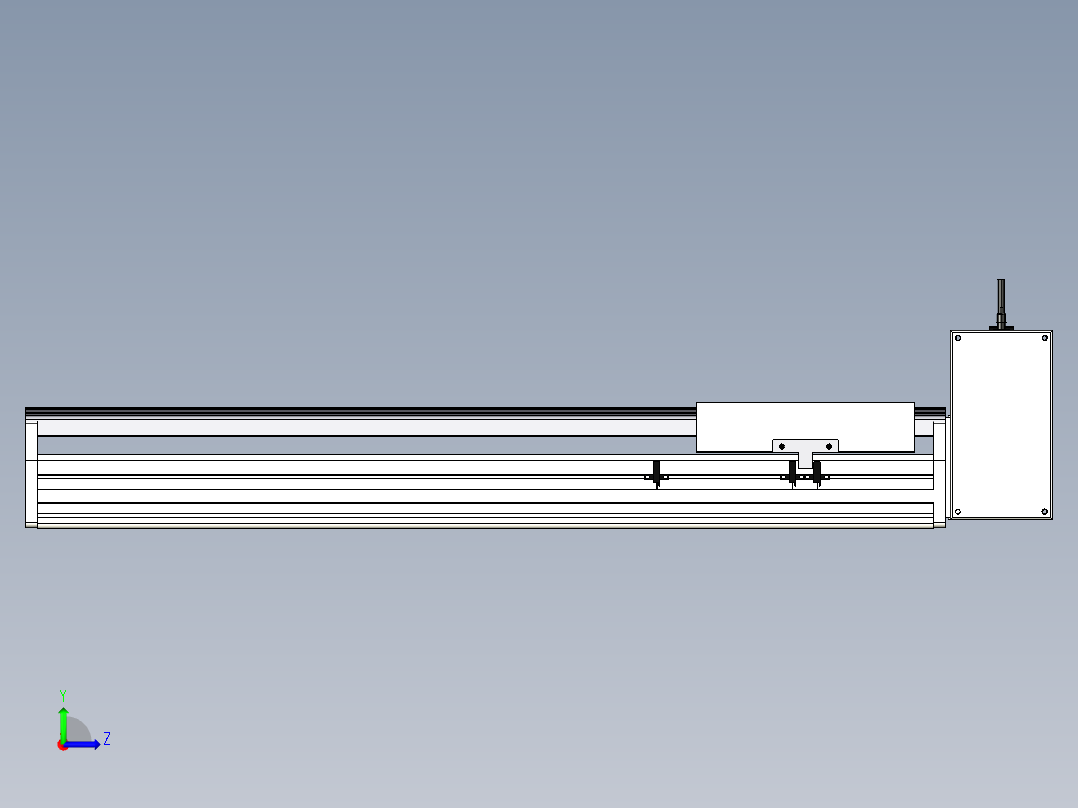 Toyo东佑达直线模组-ETB22M-600-LU-M75-C4左视图