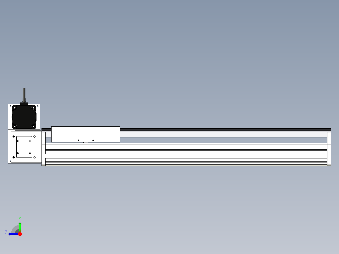 Toyo东佑达直线模组-ETB22M-600-LU-M75-C4右视图