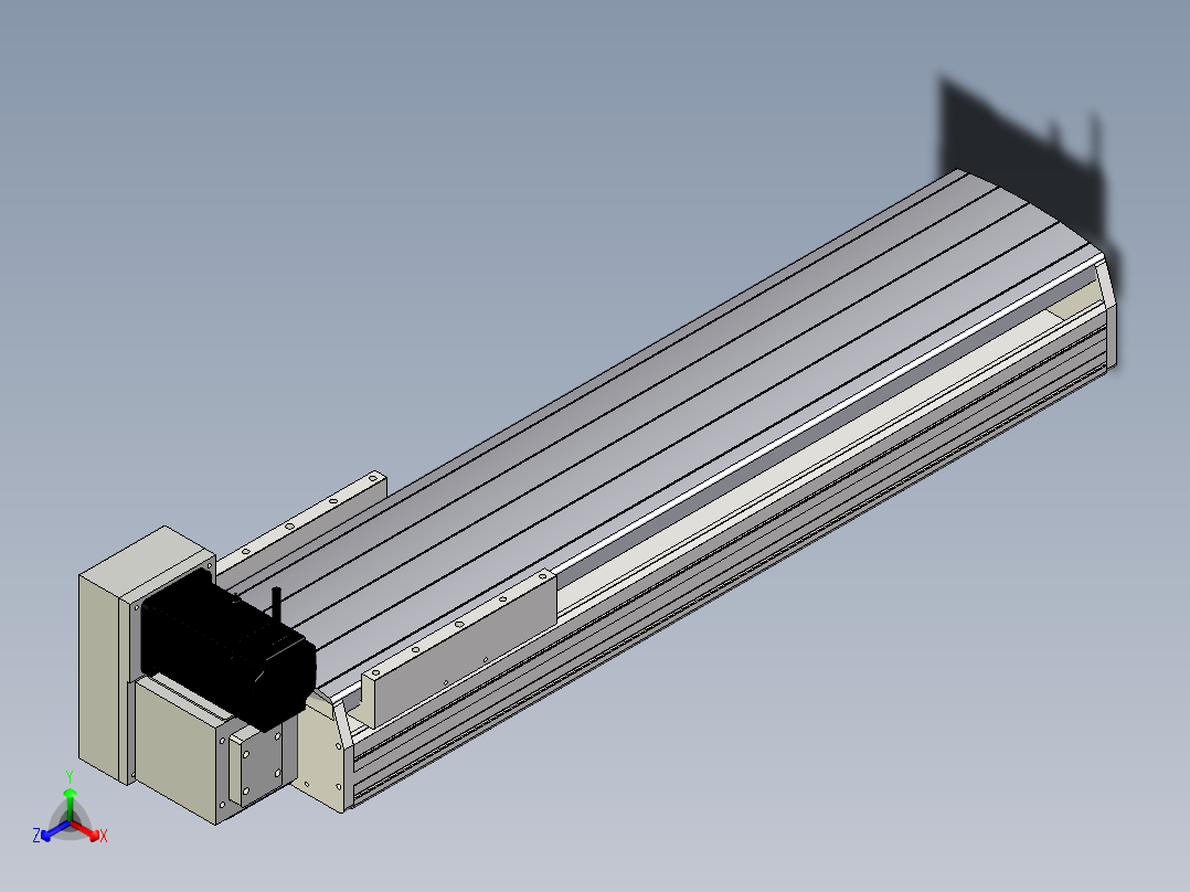 Toyo东佑达直线模组-ETB22M-600-LU-M75-C4正等轴测图