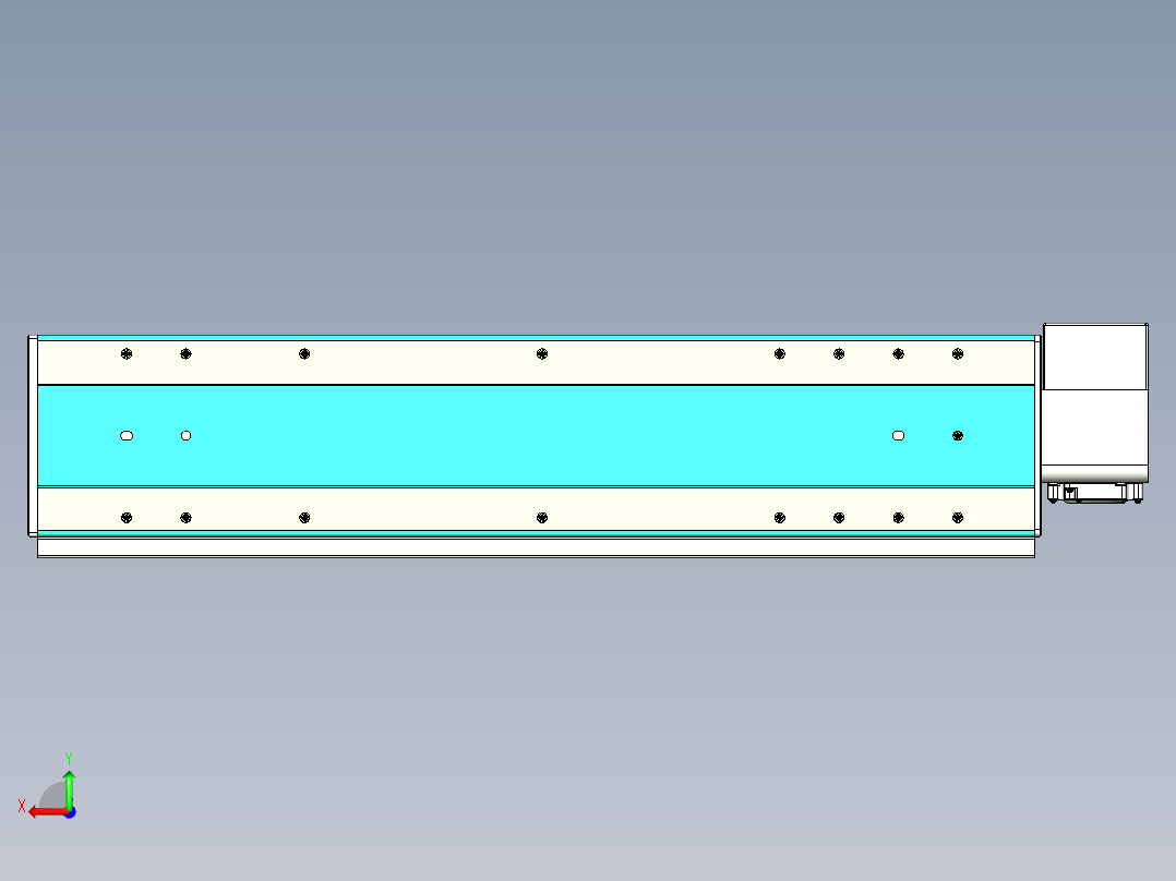 威洛博VBC同步带传动一无尘环境VBC17-L45-S550-BRU-ZP75-C3后视图