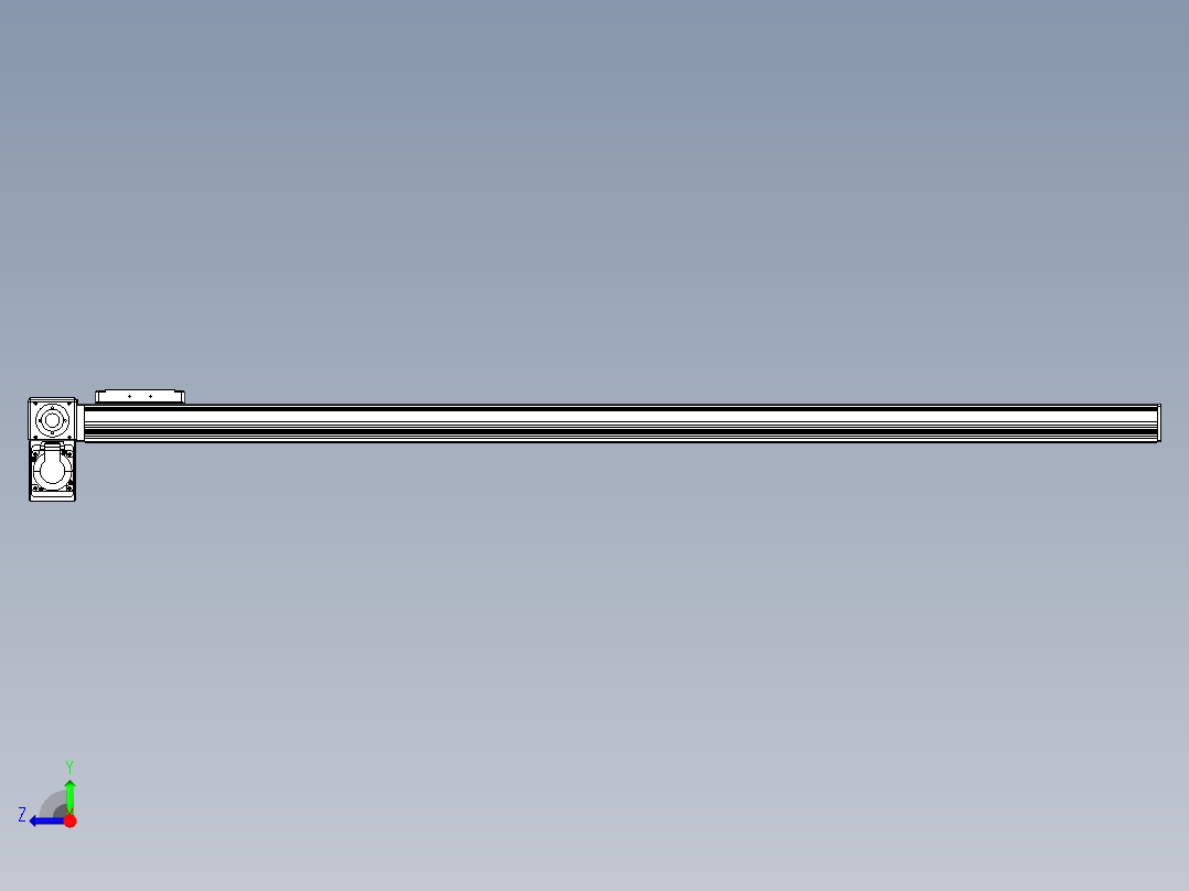 同步带全封闭直线模组TPA-HCB-105D-90-L1350-LP-C-P20-N3右视图