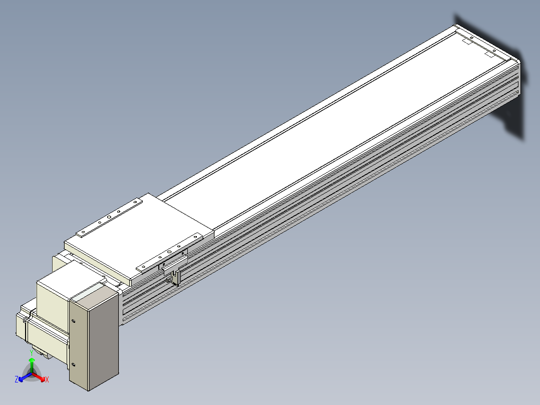 同步带全封闭直线模组TPA-HCB-14D-120-L600-RP-C-P40-N3主视图