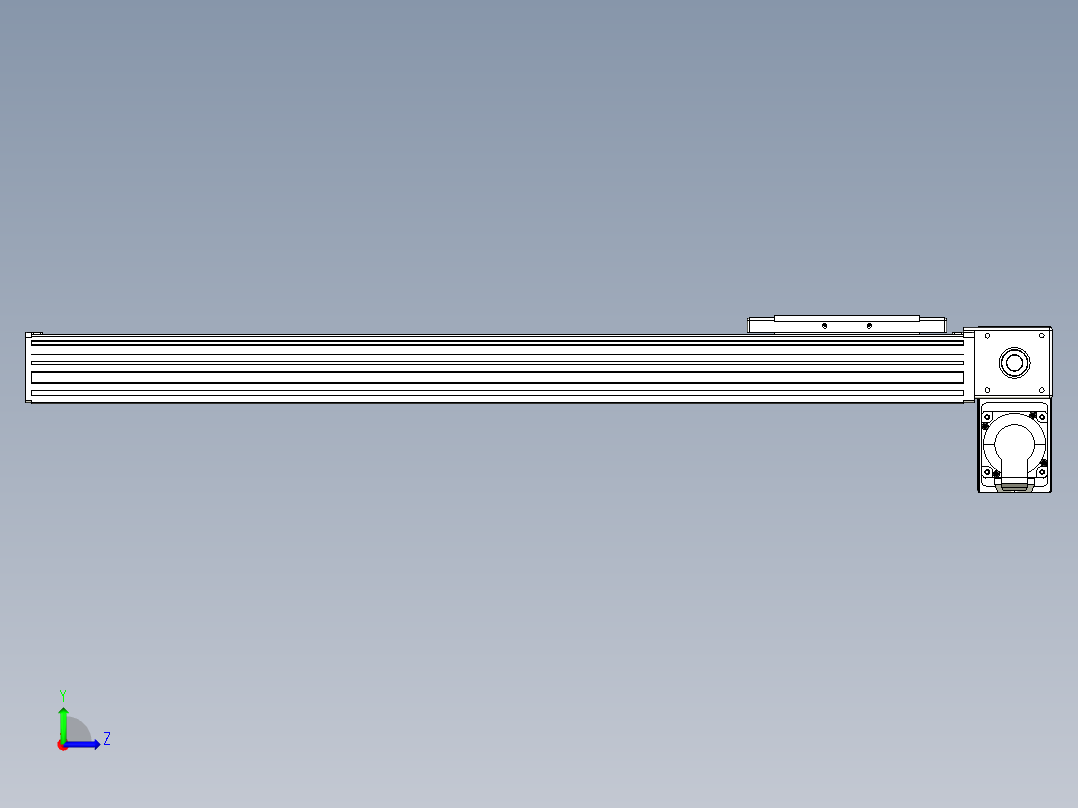 同步带全封闭直线模组TPA-HCB-14D-120-L600-RP-C-P40-N3左视图