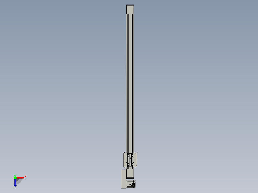 威洛博直线电机模组EB8-L100-S1450-BR-P75-MS3俯视图