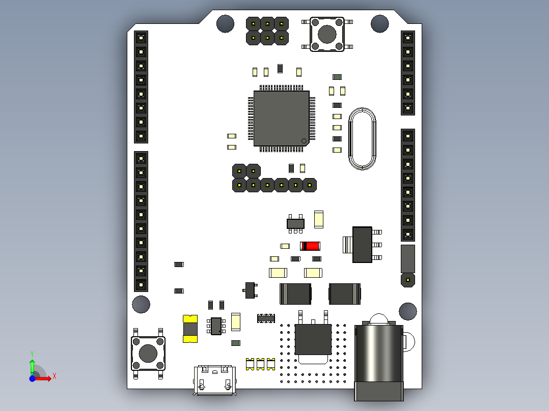 电路板、主板(160)前视图
