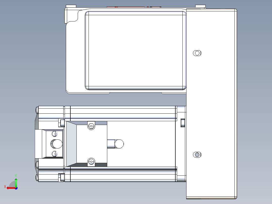 同步带全封闭直线模组TPA-HCB-110D-90-L800-RP-Y-P40-N3后视图
