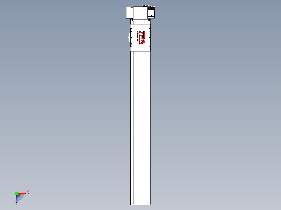 同步带全封闭直线模组TPA-HCB-110D-90-L800-RP-Y-P40-N3俯视图