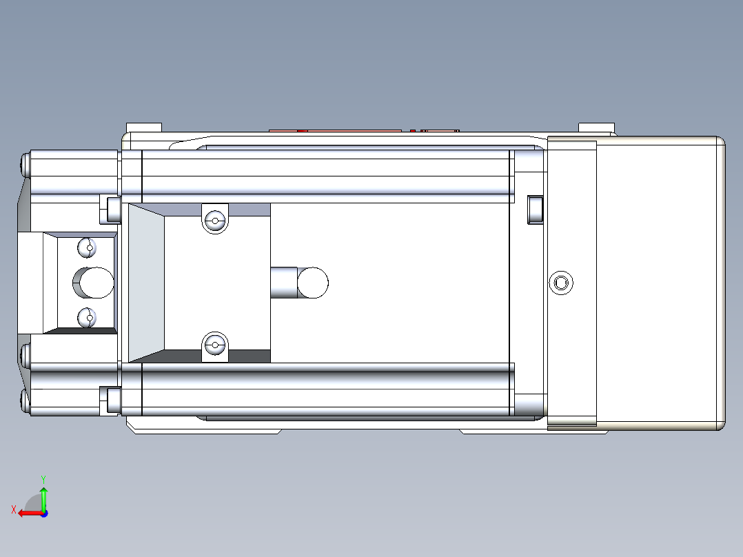 同步带全封闭直线模组TPA-HCB-110D-90-L150-MR-Y-P40-N3后视图