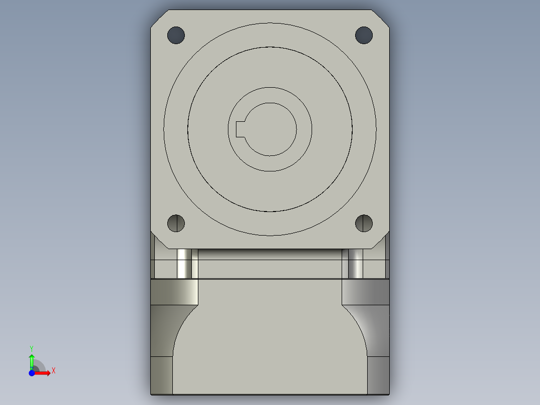 斜齿孔ZPGH090-L1 19-70-90-M6.STEP前视图