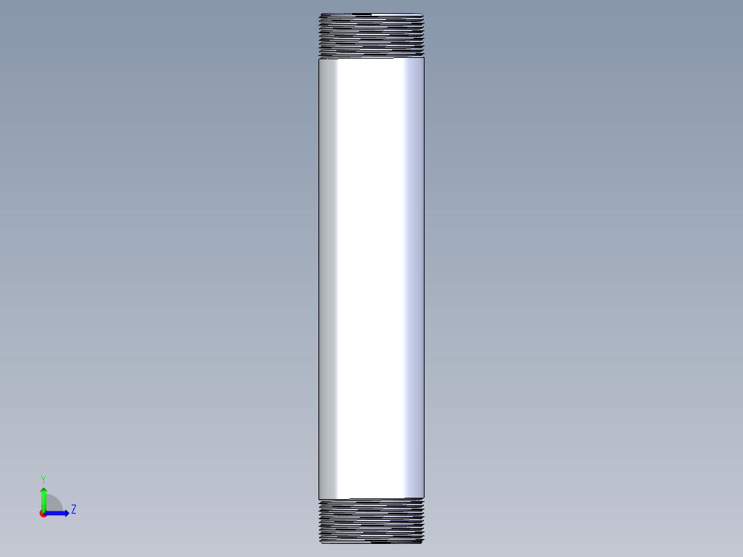 聚氯乙烯配件33-Sch80_Nipple_MPTxMPT_861-259_2in x 12in左视图