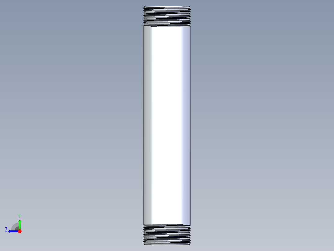 聚氯乙烯配件33-Sch80_Nipple_MPTxMPT_861-259_2in x 12in右视图