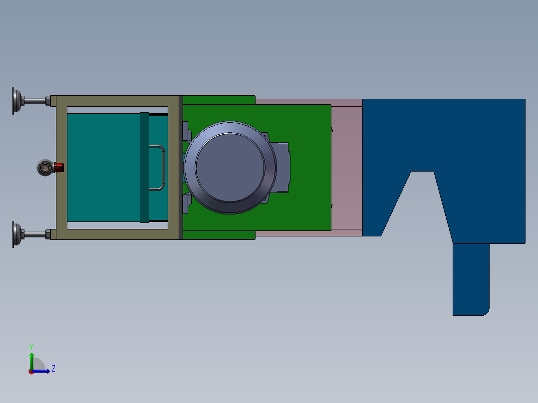 破碎机、破碎机4左视图