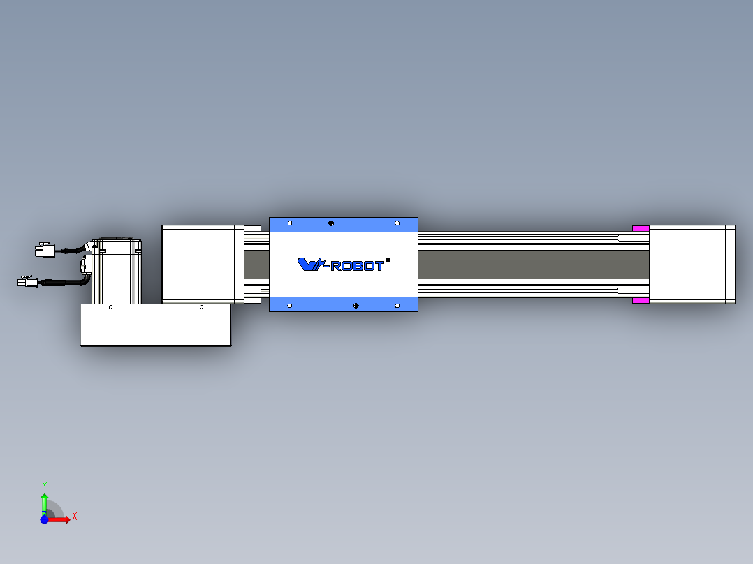 威洛博LB.GB同步带传动--欧规系列GB8-L96-S250-BL-P40前视图