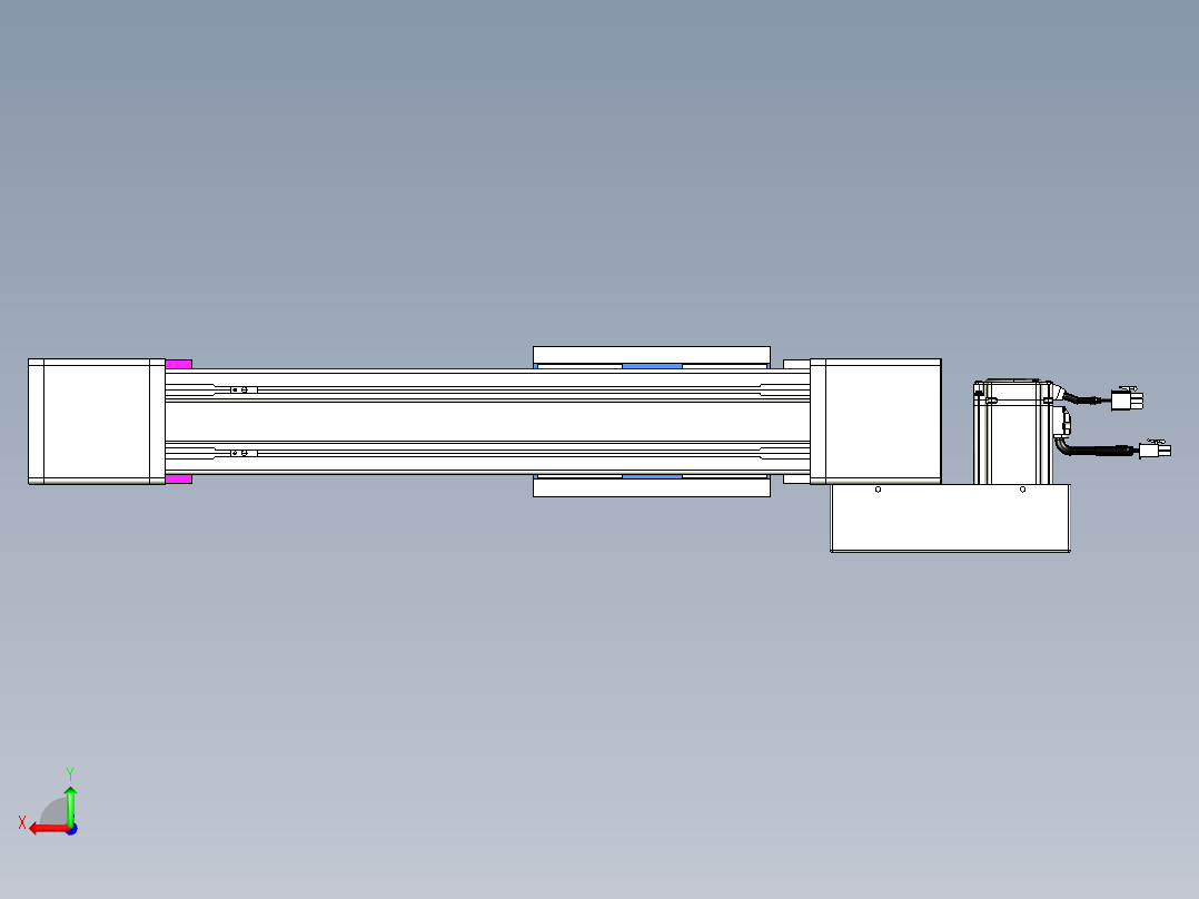 威洛博LB.GB同步带传动--欧规系列GB8-L96-S250-BL-P40后视图