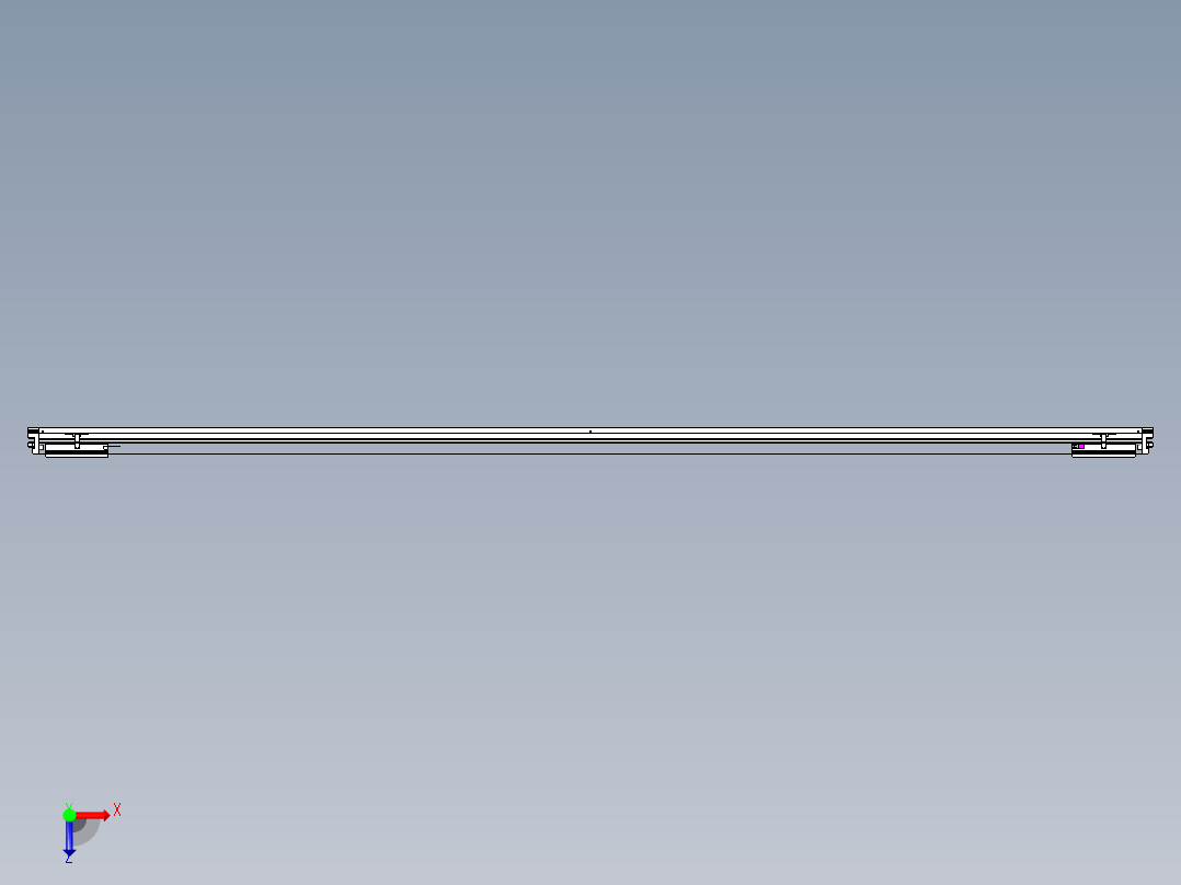 威洛博VL系列直线电机模组-2VL22H3-S3200俯视图