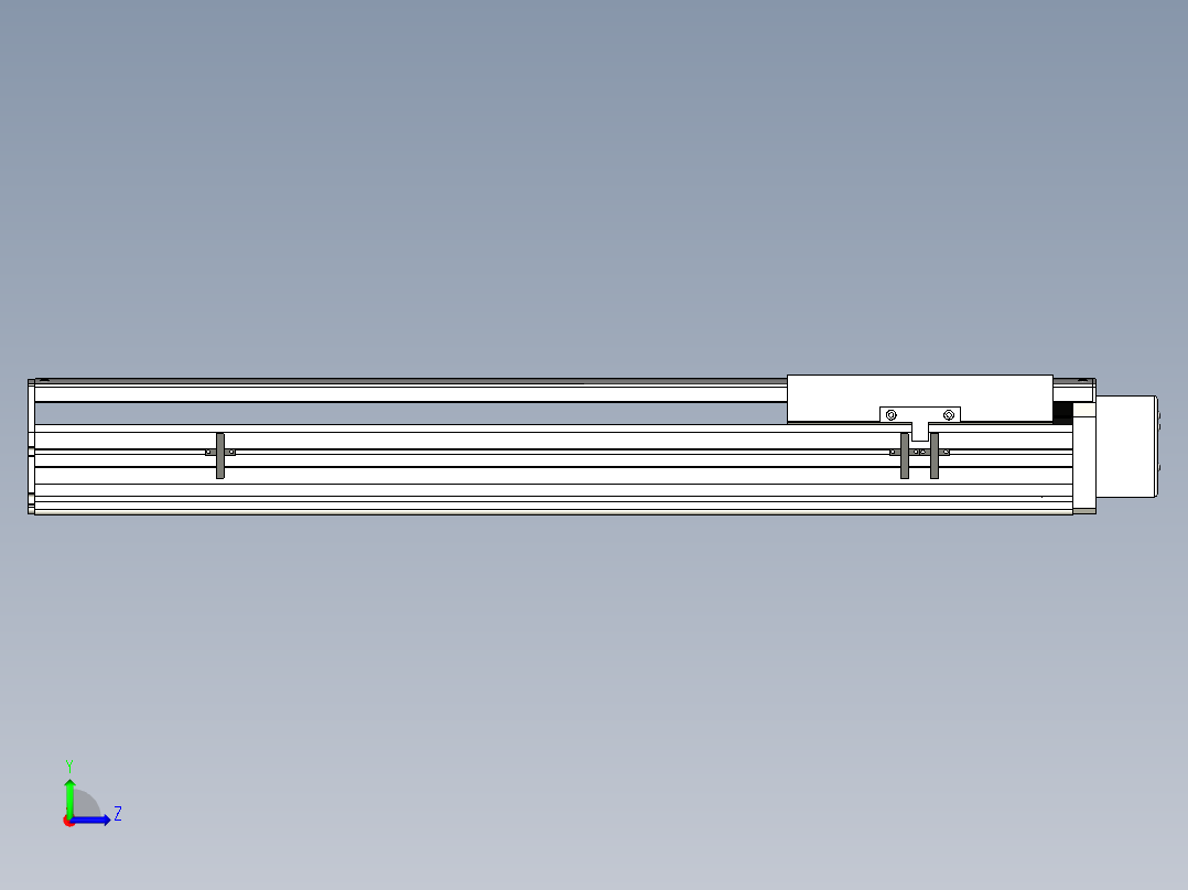 Toyo东佑达直线模组-ETH22-600-BL-750W+煞車左视图