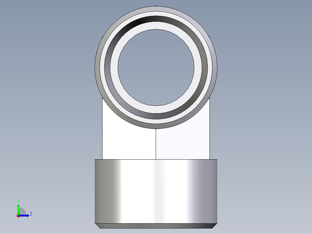 卡套式工业通用硬管接头EO_Union_tee_T12LLCFX左视图