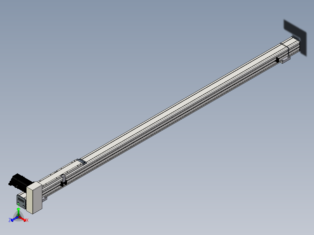 Toyo东佑达直线模组-M65-M-1500-RU-M40-C4正等轴测图