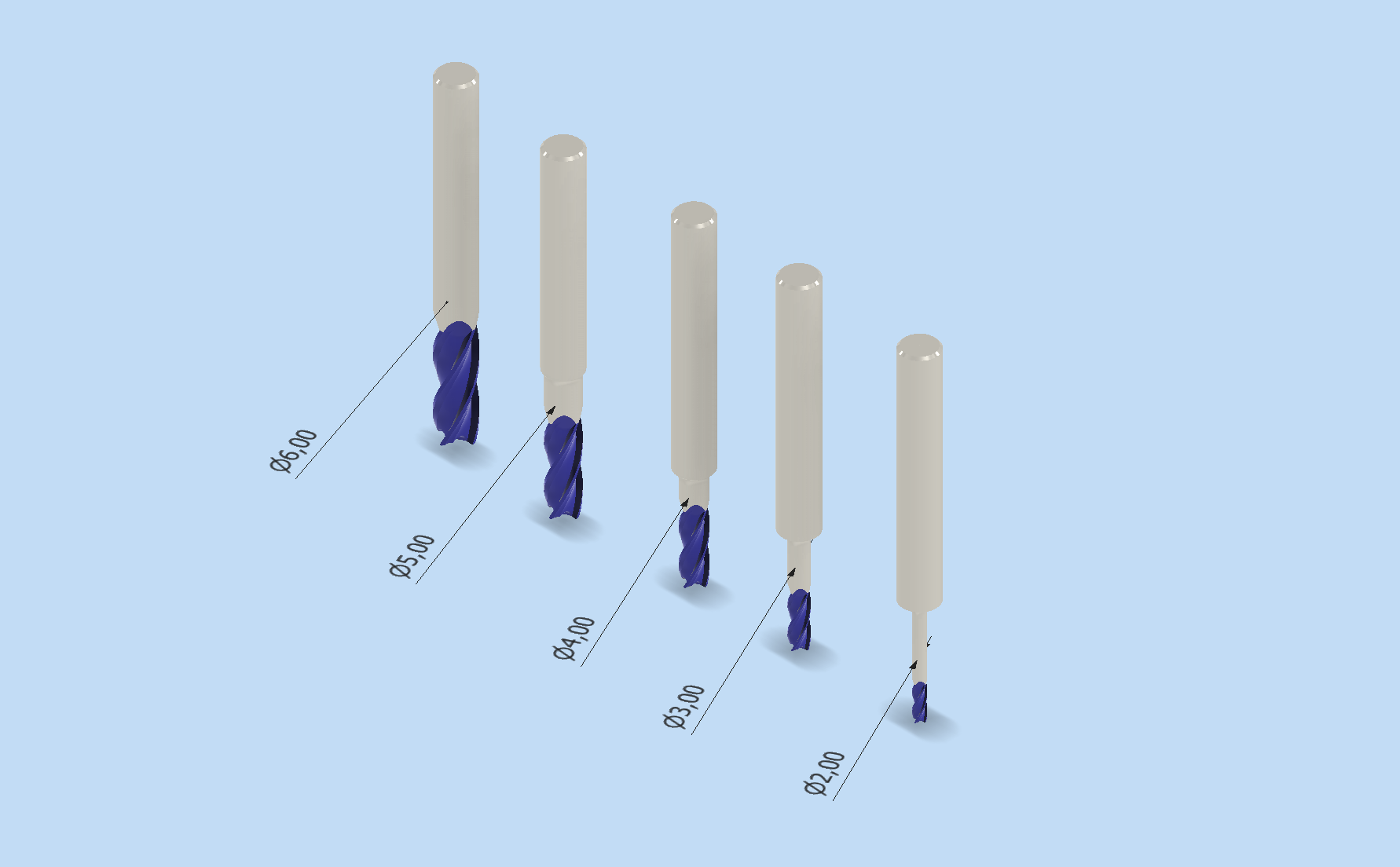 2-6mm小型CNC刀具系列